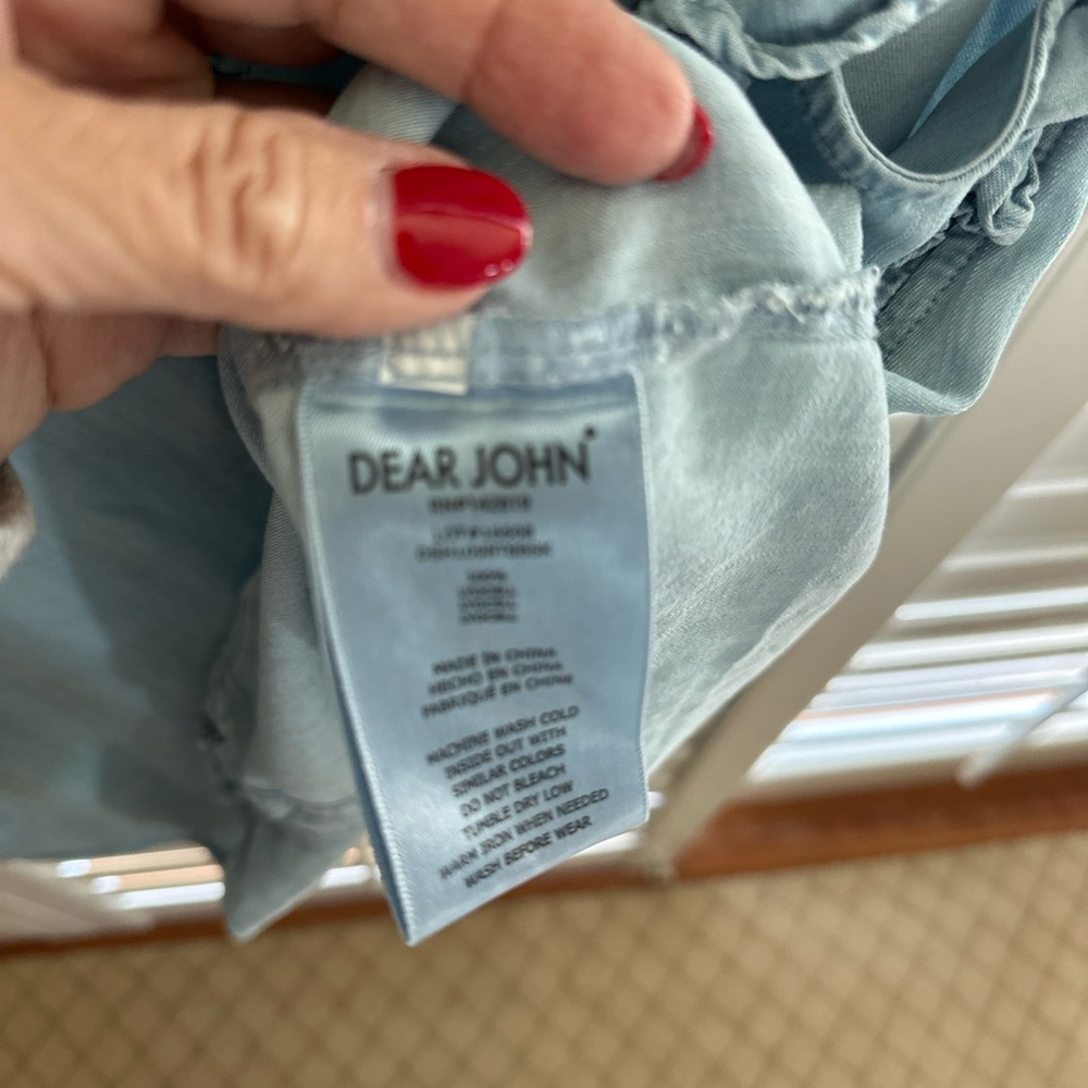 Light Blue Chambray Dear John top - Picture 4 of 4